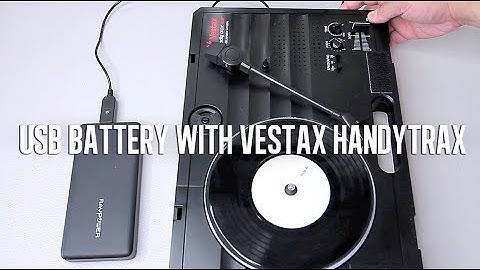 USB BATTERY WITH VESTAX HANDYTRAX TURNTABLE