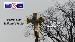 Ashland Ohio Federal Sign & Signal STL-10 Siren Test Full Alert