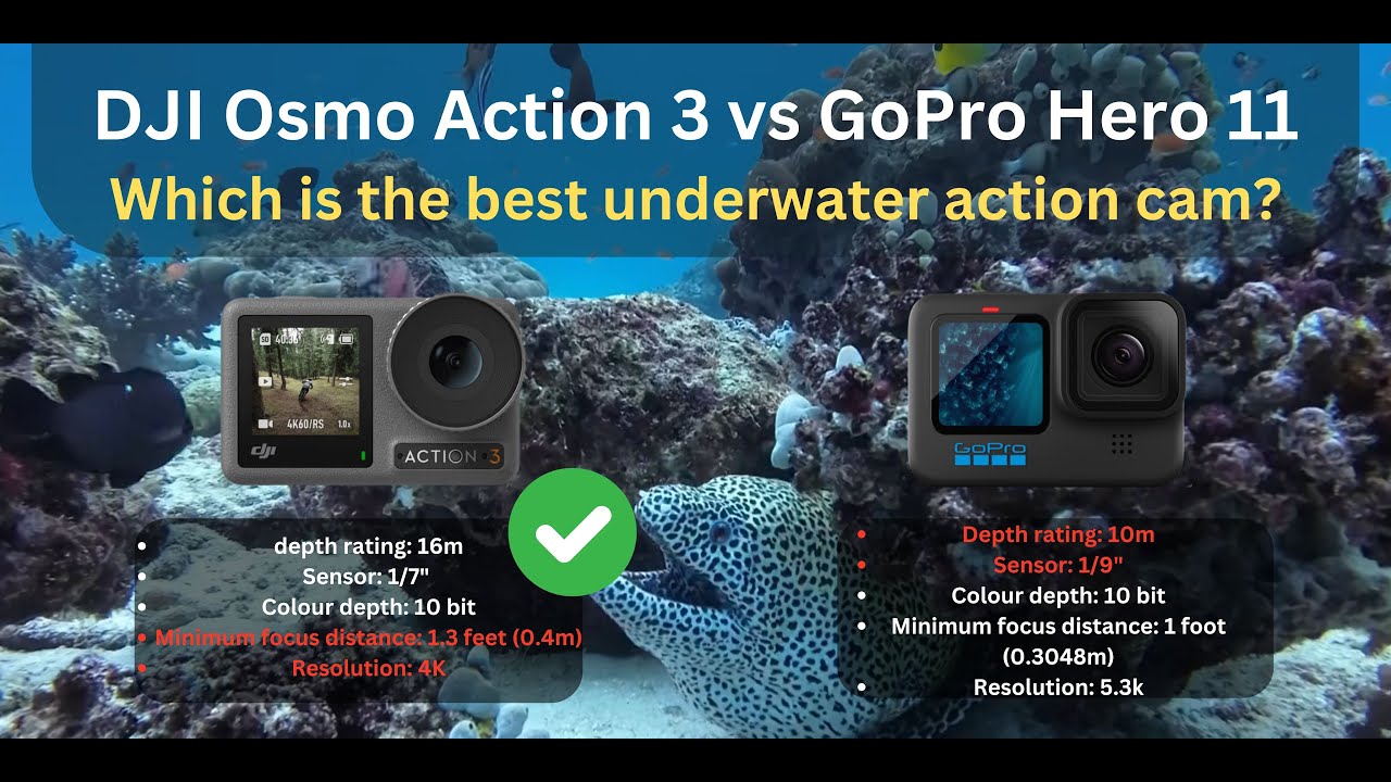 GoPro Hero 11 vs DJI Osmo Action 3: key features for $399 vs $329
