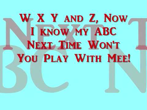 THE ABC SONG WITH LYRICS! - YouTube