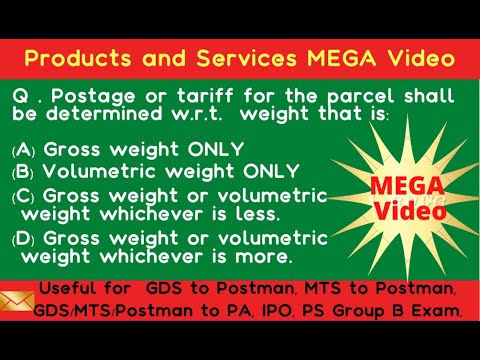 PRODUCTS AND SERVICES OF INDIA POST MEGA VIDEO | PRODUCT AND SERVICE MCQ also.