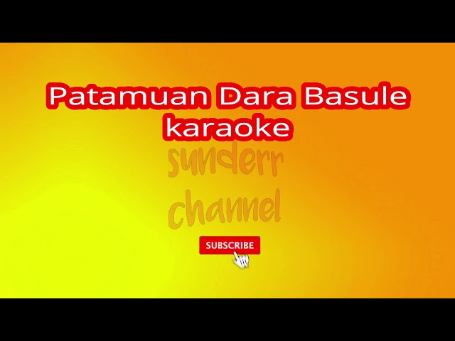 karaoke PATAMUAN DARA BASULE (Lagu Dayak) versi 2020 Yamaha PSR class=