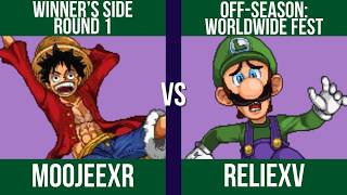 MoojeeXR (Luffy) vs. ReliexV (Luigi) - Winner's R1- Off-Season WorldWide Fest