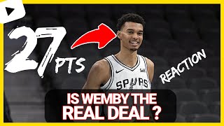 victor wembanyama highlights |  27-PT DOUBLE-DOUBLE! | 27 PTS, 12 REBS \& 3 BLK #wemby #spurs #nba