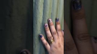 😍 beautiful 🌹flower art on short nails #nailartdesigns #nailartideas #nail art with anku 🥰