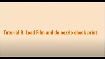 How to use a DTF printer Focus online tutorial 9 Load film and do nozzle check print HOSON