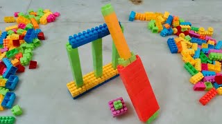 Satisfying DIY Bat, Ball ASMR/ Building Blocks/block game/lego building blocks #asmr#buildingblocks screenshot 5