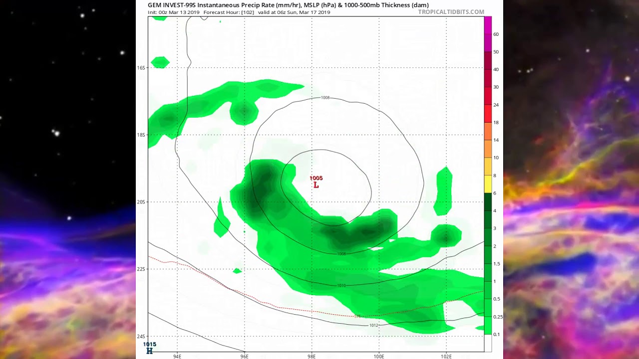 TC Warning issued for Cocos Keeling Islands Invest 99s March 13 20:49AEST