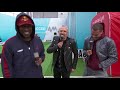 Soccer AM goalkeeper pulls off a WORLDIE save against the Watford Fans in the Volley Challenge!