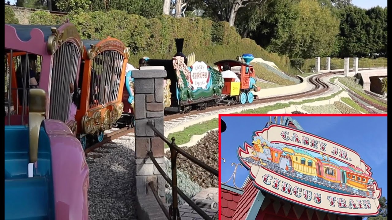 Casey Jr. Circus Train (FULL ride, front view)