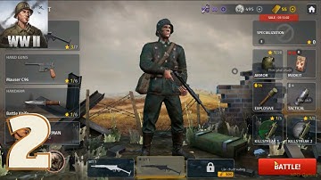 World War 2 Battle Combat FPS - Gameplay Walkthrough Part 2 (Android, iOS)