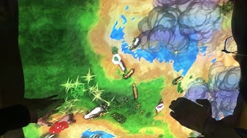 kinect  sand table  interactive projection sand