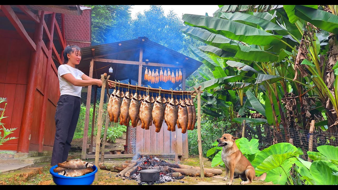 Добыча рыбы, копчение и долговременное хранение — Loan Bushcraft.