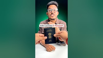 India Launches E-Passport! 🤯