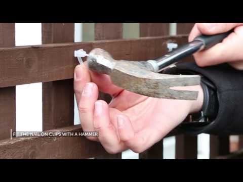 Video: Hoe hang je festoenlichten aan een hek?