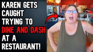 r\/EntitledPeople Karen RUNS Out of Restaurant WITHOUT Paying! Gets Caught! | Reddit Stories
