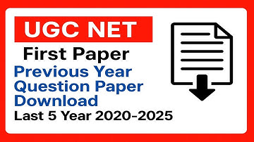 UGC Net Previous Year Question Paper Last 5 Year | UGC NET 2020-2025 Question Paper with Answer key