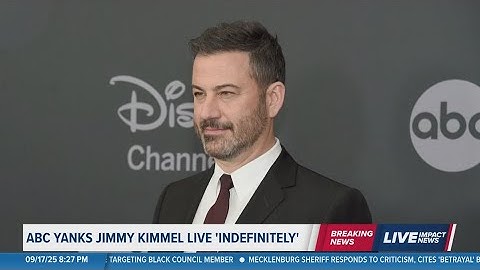 Jimmy Kimmel pulled indefinitely by ABC after Charlie Kirk comments