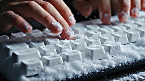 1 Hour Super Satisfying AI ASMR Playing Keyboards Made of (Ice, Honey, Cookies) - Compilation