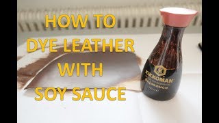 How to Dye Leather and Give Antique Look. Aged Leather Dyeing 
