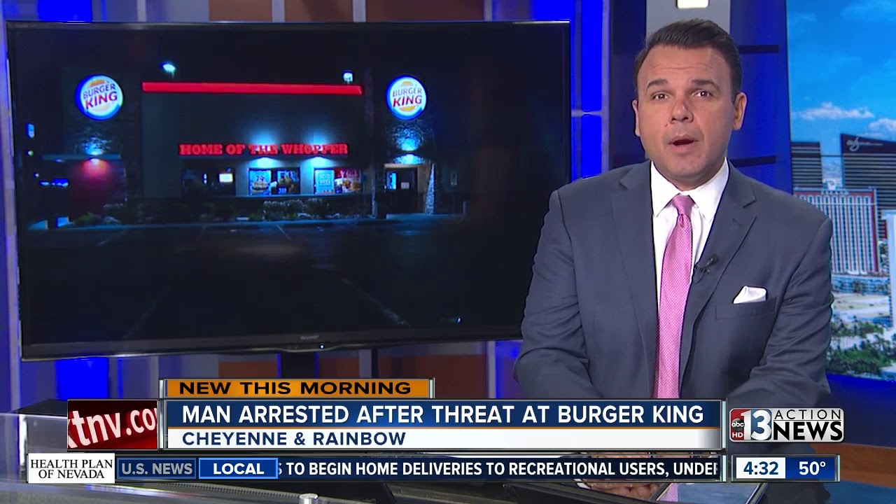 Man arrested after threat at Burger king - YouTube