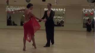 Anton Belyayev and Antoaneta Popova dance Basic Rumba 30Up Christmas 2012