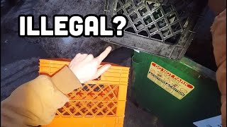 Dumpster Diving - MILK CRATES, Medical Supplies, Scrap and More!