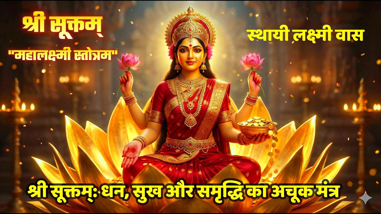 श्री सूक्तम् | महालक्ष्मी मंत्र | धन, सुख और समृद्धि का अचूक मंत्र | Shri Suktam |  lakshmi Bhajan