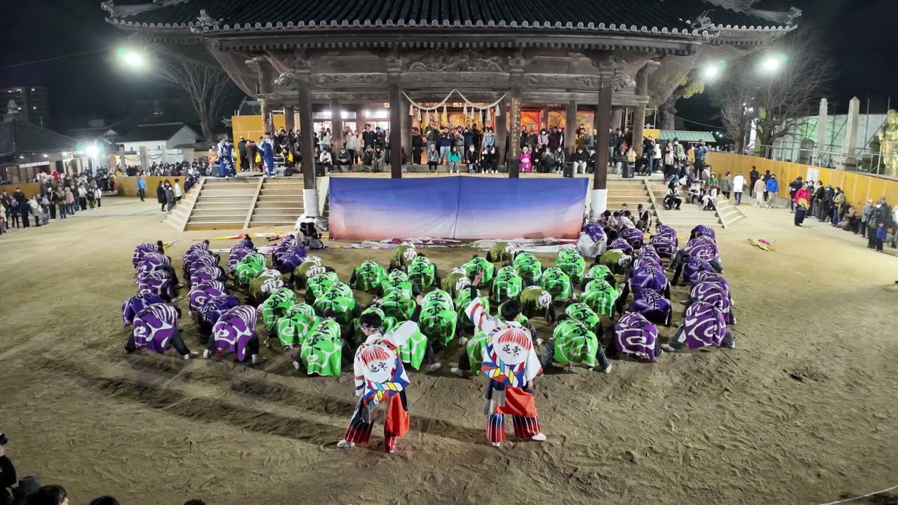 🍑岡山うらじゃ連　蓮雫　どどんと　西大寺会陽　3回目