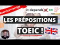 Toeic 2024  toutes les prpositions 