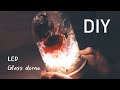 Making a LED Glass dome with flower arrangement 🌹  │ Unwithering flower │ Special gift │DIY