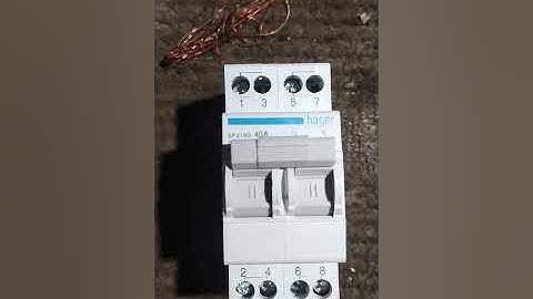 MCB type changeover switch wiring connection/ How to install to metre changeover  at home