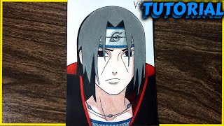 Como DESENHAR O ITACHI - Passo A Passo DE VERDADE ✅