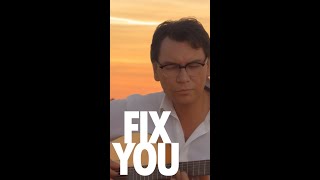 Baritone Singer And Guitarist Unite To Deliver Hauntingly Beautiful Fix You Cover.