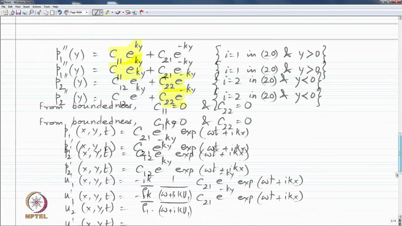 Linear stability analysis-  Kelvin-Helmhotz instability -3