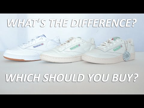 Reebok Club C 85 Comparison | Club C 85, Club C 85 Vintage, Club C 85 TV | What&rsquo;s the Difference?