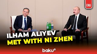 Ilham Aliyev Met With Acting Head Of China Energy Engineering Corporation Limited Ni Zhen