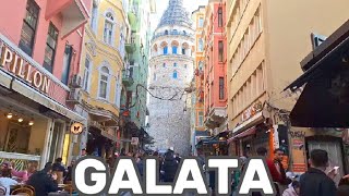 İstanbul Galata Tower | 4k Walking Tour