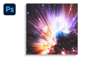 Photoshop Tutorial - How to Create Abstract Space Glitch Effect - Album Cover Art Photoshop
