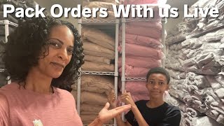 Pack Orders With Us Live| Starting a Clothing Brand Q & A