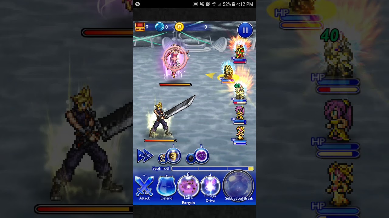 FFRK Global - Dissidia A Brush with Heroes Ultimate - Cloud and Terra