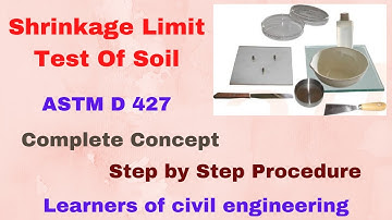 Shrinkage Limit Test of Soil By Mercury Method || ASTM D 427 || Practically Performed