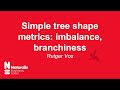 Simple tree shape metrics