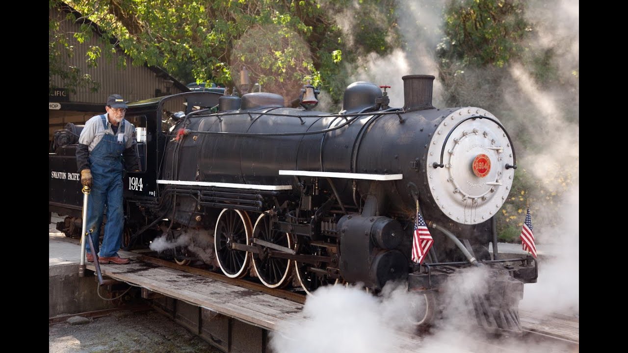 Swanton Pacific Railroad Live Steam 19" gauge - YouTube