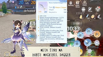 SINX METEOR ASSAULT LV. 100 MACKEREL DAGGER PvP & PvM REVIEW PART 139 ~ RAGNAROK ORIGIN 라그나로크오리진