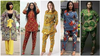 Very Stylish And Trendy African Style  Casual Trouser Shirt Designs Collection For Women 2020