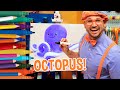 How To Draw An Octopus | Draw with Blippi | Arts and Crafts For Toddlers