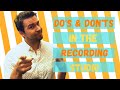 Dos and donts for audio engineers in a professional recording studio