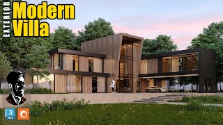 Making of Modern Villa -  Exterior ideas - 3Ds Max - Corona Render - Photorealistic Render Tutorial