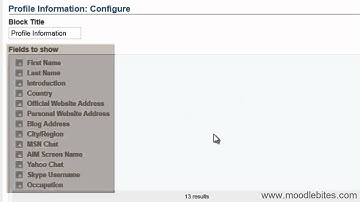 MaharaBites - Adding profile blocks to a View